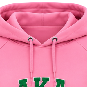 เสื้อฮู้ดสีชมพูสำหรับผู้หญิง สไตล์ลำลอง พิมพ์ลายตัวอักษร แขนยาว ใส่สบาย แรงบันดาลใจจากเสื้อสตรีทแบบนักศึกษา - Product Image 5