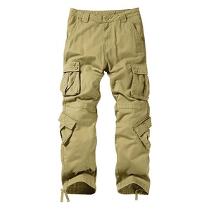 Pantalones Cargo Casuales de Lona 100% Algodón para Hombre, de Alta Calidad, con Logotipo Personalizado, Otoño 2024, 4 Bolsillos, Venta al Por Mayor - Product Image 3