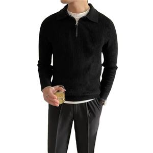 Suéteres de cachemira personalizados para hombre, de color liso, tejidos en lana, al por mayor, de alta calidad, hechos a medida, ropa de moda cálida para invierno. - Product Image 2