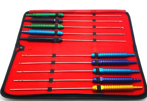 11Pcs Liposuction Cannula <b>Set</b> Fixed Aluminium Handle 30cm x 3mm,Premium Quality - Product Image 1