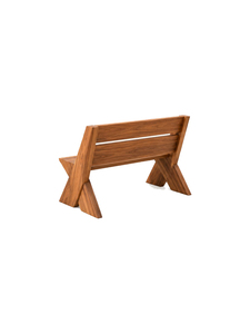 Modern <b>Wooden</b> Patio <b>Bench</b> Minimalist Design Outdoor Furniture Durable 2 Seater for Garden Terrace Outdoor Park - Product Image 6
