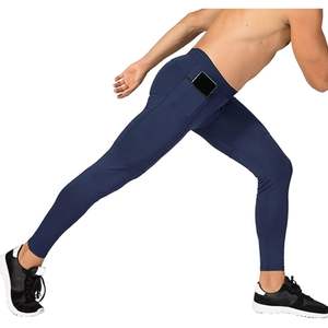 Mallas de Yoga de compresión personalizadas para hombre 2025, mallas deportivas personalizadas con bolsillo y cremallera - Product Image 1