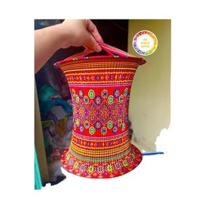 Linterna Decorativa Tradicional de Tela Brocada, Hecha a Mano, Duradera, Reutilizable, Precio de Fábrica, Venta al Por Mayor, Hermosos Diseños - Product Image 1