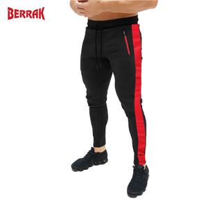 Pantalones deportivos informales para hombre, ropa deportiva, pantalones de chándal ajustados, de chándal, para gimnasio, color negro - Product Image 6