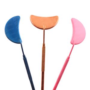 Espejo de extensión de pestañas de acero inoxidable de alta calidad, vista frontal, Punta puntiaguda, uso de belleza, impresión personalizada del nombre de su empresa - Product Image 2