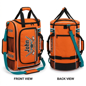 Bolsa de Hockey sobre Hielo TAISON SPORTS Resistente, de Oxford 600D y PU, 30-40L, con Logotipo Personalizado, Impresión por Transferencia de Calor, Verde Marino, Multipanel, Deportiva - Product Image 1