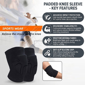 Genouillères de gardien de but en éponge souple, protection professionnelle, entraînement de football, matchs, tissu élastique, plusieurs tailles - Product Image 4