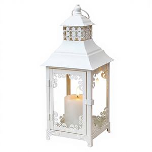 Farol Decorativo para Velas, Estilo Vintage, Farol Colgante de Metal, Portavelas para Eventos en Interiores y Exteriores, Fiestas y Bodas - Product Image 1