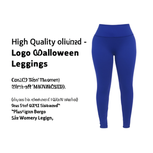 Leggings d'Halloween personnalisés de haute qualité pour femmes, ultra-doux, taille haute, grande taille, design sportif - Product Image 3