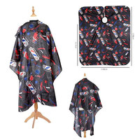 Cape de coiffure professionnelle imperméable en polyester pour salon de coiffure, pour coiffeurs adultes et enfants
