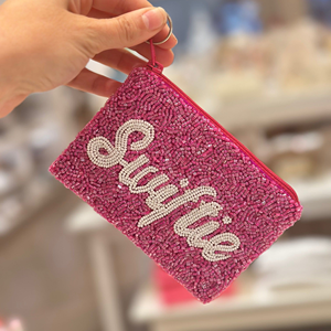 Monedero OEM personalizado Swift con cuentas, de tela de algodón, diseño inspirado en la gira Era, venta al por mayor, artesanía de bordado de alta calidad - Product Image 5