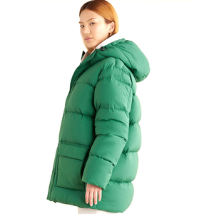 High Quality Women Puffer Jacket Print Logo Plain Dyed Polyester/Nylon Breathable Eco-Friendly Plus Size Hooded Quick Dry Winter - Product Image 3