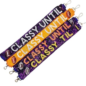 สายกระเป๋าลูกปัดแก้ว CRYSTAL CRAFT ดีไซน์หรูหรา สีตามสั่ง สไตล์อินเดีย ขนาดตามสั่ง รับทำโลโก้ ใช้ได้ทุกวัน รุ่น 2039 - Product Image 1