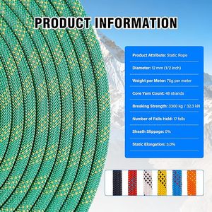 Cuerda de Polipropileno de Grado 12 mm, Nueva, para Uso Marino, Pesca y Aplicaciones al Aire Libre, Resistente, Trenzada de Nailon - Product Image 3