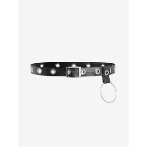 Disfraz de cosplay punk gótico con falda de línea A de varias capas y cinturón de PU extraíble - Product Image 4