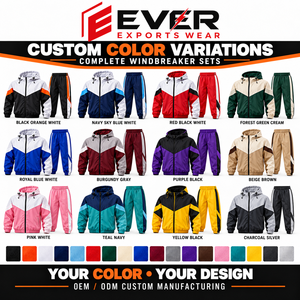 Conjunto de chándal de dos piezas para mujer, corto, con bloques de color, chaqueta con cremallera y pantalones, de punto, con contraste. - Product Image 5