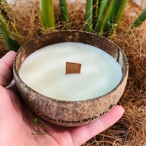 Bougies répulsives naturelles pour insectes, 100 grammes, cire de coco, au meilleur prix de gros du Vietnam / Bougie naturelle en coco - Product Image 6