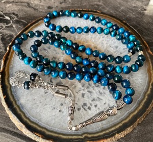 Bracelet de prière islamique en résine transparente personnalisé en gros, forme cylindrique, pour les pratiques religieuses musulmanes - Product Image 4