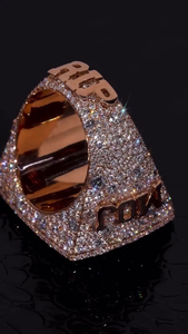 Luxury Iced Out 925 Sterling <b>Silver</b> Moissanite Diamond <b>Ring</b> Rhodium Plated Hip Hop Bling <b>Statement</b> <b>Ring</b> For Men Women Party wear - Product Image 3