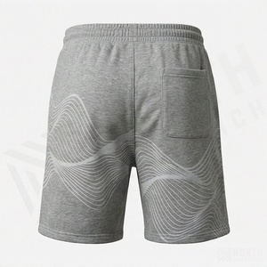 กางเกงยีนส์ขาสั้นเอวยางยืดแฟชั่นไฮสตรีทสำหรับผู้ชาย พิมพ์ลายแบบซับลิเมชั่นคุณภาพสูง เหมาะสำหรับออกกำลังกาย ใส่สบายๆ ในฤดูร้อน ระบายอากาศได้ดี - Product Image 2