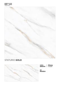 Carrelage en porcelaine brillant haute clarté 600x600mm, conçu pour un flux visuel fluide et un équilibre esthétique du sol. - Product Image 3