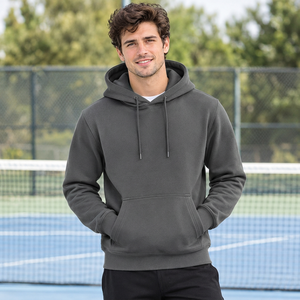 Sweat-shirt à capuche en polaire pour homme, coupe classique, chaud, manches longues, imprimé personnalisé, pour les collections de vêtements décontractés d'hiver - Product Image 4