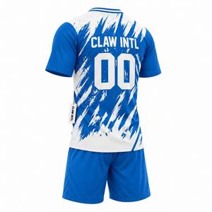 Maillot de football sublimé pour homme, manches longues, en polyester anti-humidité, coupe classique, impression du nom de l'équipe, antibactérien, idéal pour l'été - Product Image 3