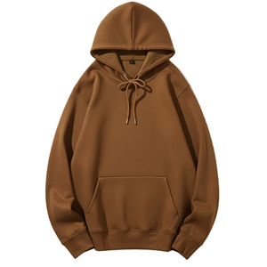 เสื้อฮู้ดบล็อกสีสามเฉดสำหรับผู้ชาย ดีไซน์สีเหลืองมัสตาร์ด เทาเฮเธอร์ พร้อมลายสามเหลี่ยมและแถบสีเขียวมะกอก - Product Image 5