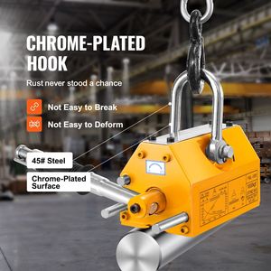 Sollevatore Magnetico con Capacità di 2200 lbs/1000 kg, Fattore di Sicurezza 2.5, Magnete Permanente in Acciaio al Neodimio - Product Image 2