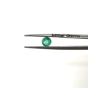 Esmeraldas naturales de Zambia calibradas, redondas de 4.5 mm, piedras preciosas facetadas sueltas para la fabricación de joyas, listas para usar. - Product Image 2