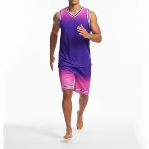 Maillot de basket-ball personnalisé et personnalisable à prix abordable, 100 % polyester, respirant, tenue d'entraînement, ensemble uniforme de basket-ball - Product Image 3