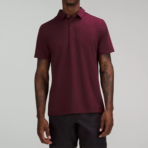 Polo T-shirt de couleur unie personnalisé, anti-transpiration, pour hommes, fourni par l'usine - Product Image 5