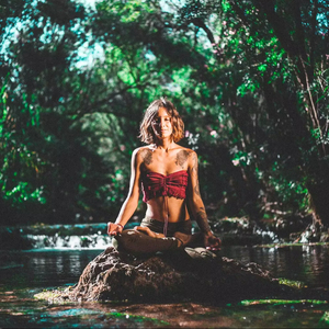 Top Corsé de Algodón con Encaje Rojo Estilo Boho, Ropa de Festival Fairycore, Atuendo Ligero de Verano para Mujer - Product Image 1