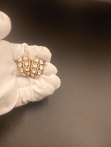 Pendientes de botón redondos Polki chapados en oro de Amaira Jewels, joyería de boda para mujer, plata 925, estilo vintage, hechos a mano - Product Image 6