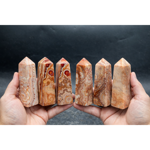 Décorations en cristal de tour d'agate rouge naturelle de 9 cm - Product Image 3