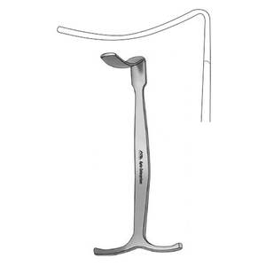 Retractor de rodilla Smillie, instrumento quirúrgico de acero inoxidable con hoja de 13mm de ancho X 55mm de largo para retracción profunda de la rodilla - Product Image 1