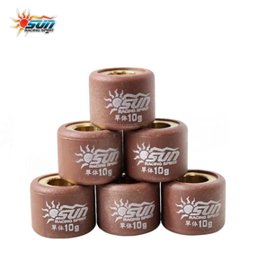 ชุดลูกกลิ้งวาริเอเตอร์ทองเหลืองผสม SUN RACING BEAT ICON 16x13 มม. 8G 9G 10G ชุดเพิ่มประสิทธิภาพจากไต้หวัน - Product Image 5