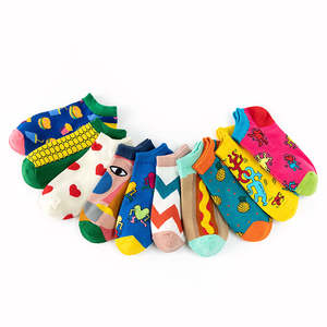 OEM Low Cut Fashion Cartoon Crazy Happy <b>Novelty</b> Print Ankle Cotton Women <b>Men</b> <b>Socks</b> - Product Image 5