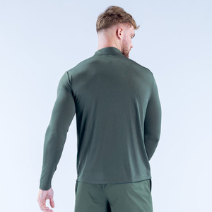 T-shirts de course pour hommes OEM Evergreen avec passepoil contrastant, séchage rapide, ourlet légèrement incurvé, pour l'entraînement, impression de logo personnalisée - Product Image 2