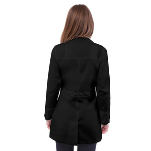 Unisex Classic White Cotton <b>Scrub</b> <b>Sets</b> with Jersey Fabric Needle Detection Professional Medical Nurse Uniform for Hospital Use - Product Image 2