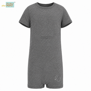Tube Access Short Sleeve Adaptive Bodysuit for Kids | Inclusive Wear Organic Cotton Stretch Breathable Unisex Sensory Clothing - Product Image 1