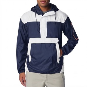 Men's Hooded Color Block Windbreaker <b>Jacket</b> Lightweight <b>Zip</b> <b>Up</b> Casual Outdoor Windproof Coat Autumn Spring Wear - Product Image 1