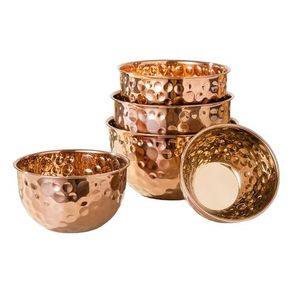 Modern Gold <b>Silver</b> Triple Bowl Serving <b>Tray</b> Luxury Hospitality Tabletop Display Set - Product Image 3