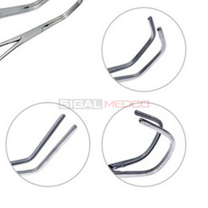 Pinzas Cardiovasculares, Juego de 5 Piezas, Punta de Mandíbula Atraumática, Instrumento Quirúrgico Aórtico, Pinza de Acero Inoxidable, Manual, Certificado CE, Duradero - Product Image 4