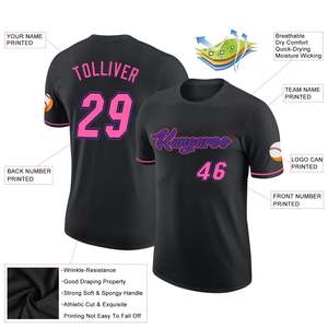 เสื้อเบสบอลพรีเมียม พิมพ์ลายตามสั่ง ชุดทีม ผ้ากีฬาระบายเหงื่อได้ดี หมายเลขส่วนตัว ผู้ผลิต OEM - Product Image 2