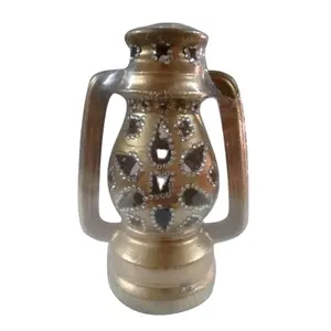 copper Metal and Glass candle Lantern for traditional decoration