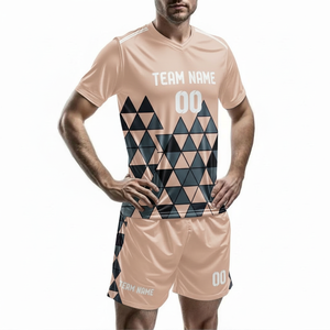 Camiseta de Fútbol Unisex de Manga Corta, Conjuntos de Uniformes de Fútbol Transpirables Personalizados, Ropa de Fútbol Personalizable de Alta Calidad para Adultos - Product Image 1