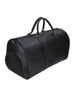 Sac de voyage de luxe en cuir noir pour jeunes, idéal pour le sport et les week-ends, vente en gros - Product Image 6