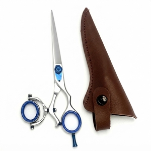 Barber 420 J2 Acero Inoxidable 6.5" 360 °   Tijeras de Corte Recto Profesionales para Peluquería con Anillo Giratorio para el Pulgar - Product Image 1
