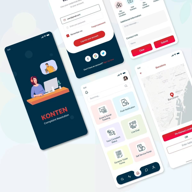 RoyalCraft Enterprise Mobile Rental Booking App Push Notifications Android MAC Ticket System Escalations Status Stock